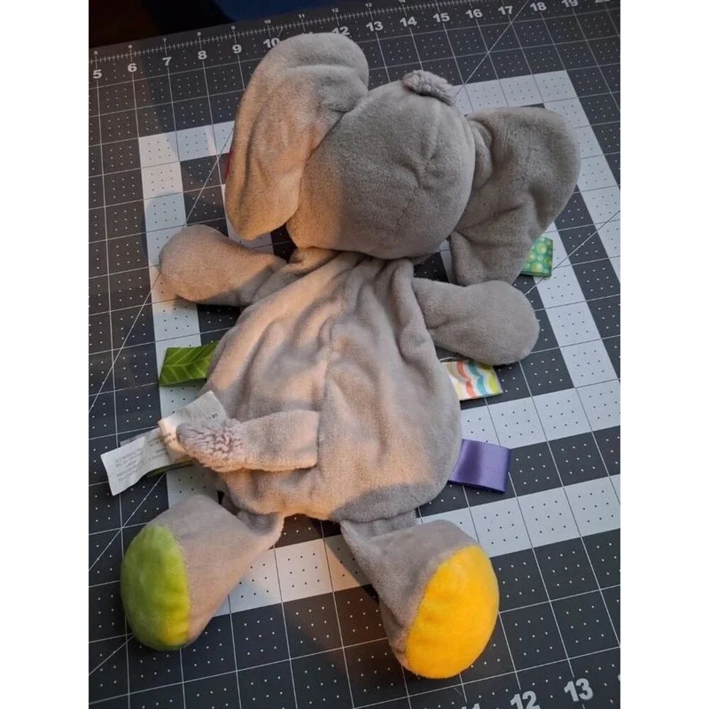 Mary Meyer Elephant Taggies Lovey Security Blanket Plush